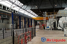 Intérieur de l'usine Air Liquide de Vitry-sur-Seine