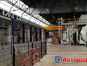 Intérieur de l'usine Air Liquide de Vitry-sur-Seine - Agrandir l'image (fenêtre modale)