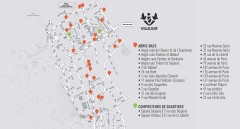 Plan d'implantation des abris-bacs pour les déchets alimentaires dans les quartiers Guipons et Pasteur, à Villejuif - Agrandir l'image, fenêtre modale