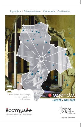 La première de couverture du dépliant présentant la programmation de l'écomusée de janvier à avril 2025