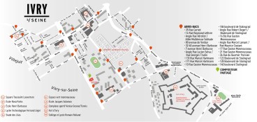 Implantation des abris bacs de collecte des biodéchets dans le quartier Monmousseau Verollot à Ivry-sur-Seine - Agrandir l'image, fenêtre modale