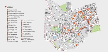 Plan des abris bacs pour la collecte des biodéchets à Orly centre-ouest - Agrandir l'image, fenêtre modale