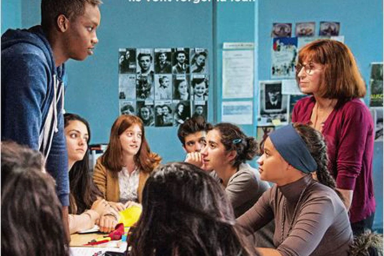 Affiche du film montrant les lycéen·ne·s et leur professeure
