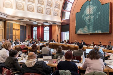 Élus du Grand-Orly Seine Bièvre siégeant à l'hôtel de ville de Vitry-sur-Seine