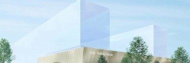 Vue d'architecte gare Pont de Rungis en transparence