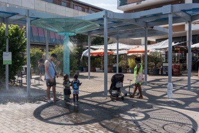 Mobilier urbain rafraichissant de Water Connect - Agrandir l'image 2 sur 3, fenêtre modale