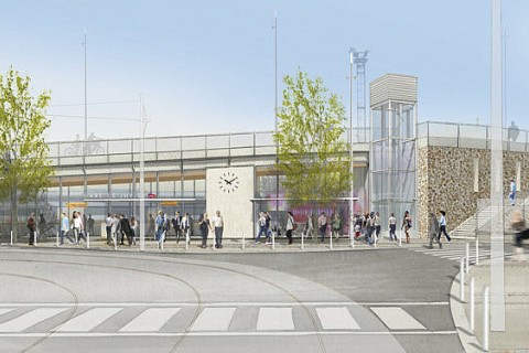 vue d'architecte futur pôle