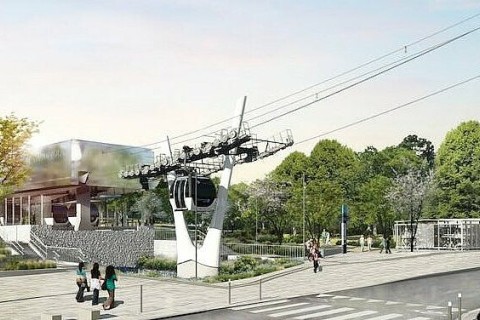 vue d'architecte câble