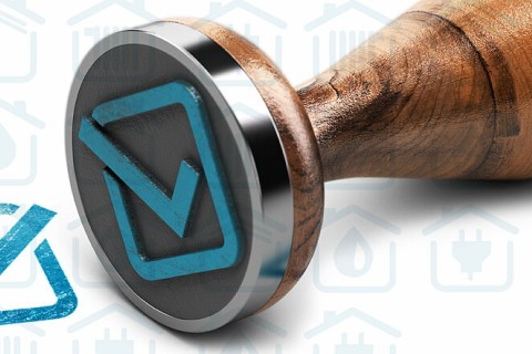 L'image représente un tampon de validation