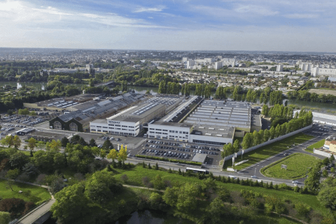 L'usine de Choisy en vue aérienne