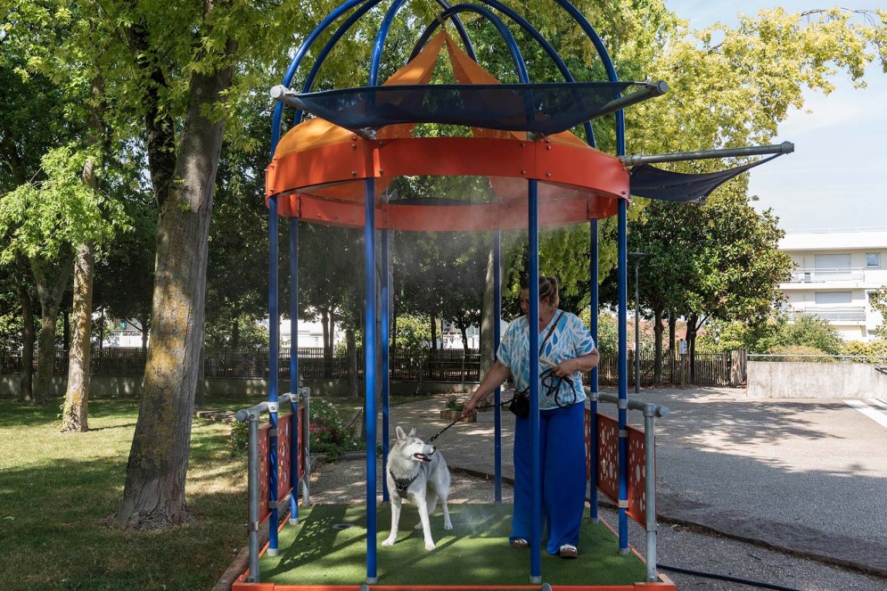 Mobilier urbain rafraichissant de Water Connect